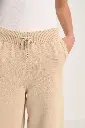 Cotton Knit Palazzo Trousers