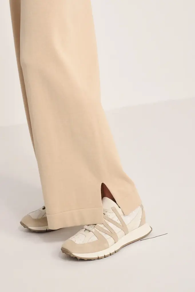 Cotton Knit Palazzo Trousers