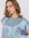Satin Blouse With Embroidery