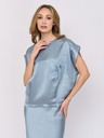 Satin Blouse With Embroidery