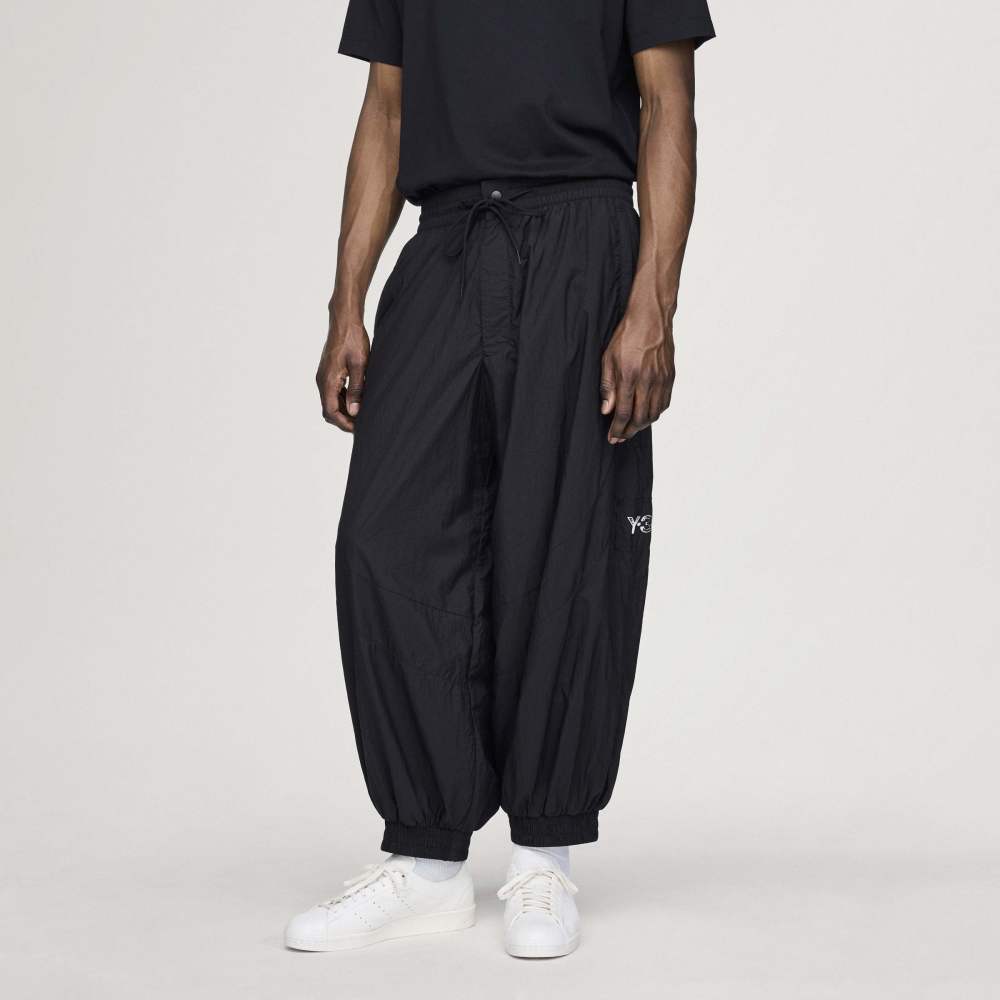 Y-3 RAW EDGE 3 STRIPES NYLON SHELL PANTS