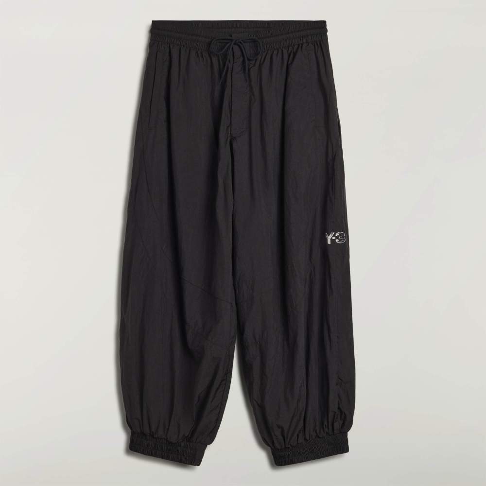 Y-3 RAW EDGE 3 STRIPES NYLON SHELL PANTS