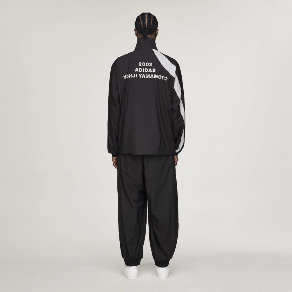Y-3 RAW EDGE 3 STRIPES NYLON SHELL JACKET