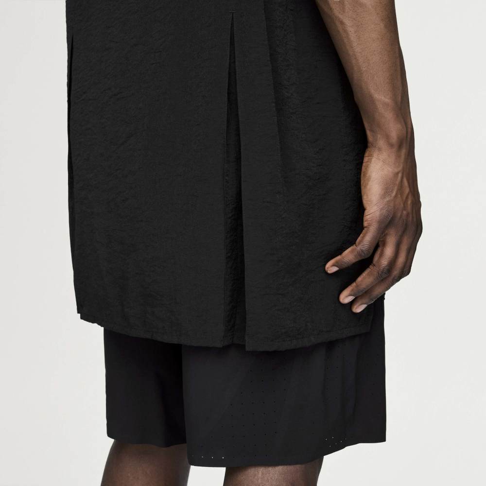 Y-3 Short-sleeved long shirt with placed graphic