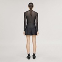 Y-3 MESH FITTED LONG SLEEVE TEE