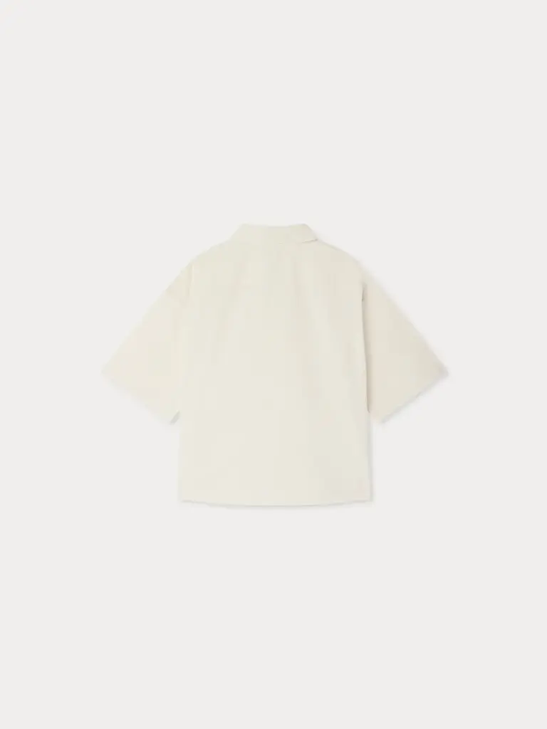 Elyas oversized shirt in organic cotton chambray