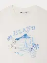 Thibald Organic Cotton T-Shirt with Island Print