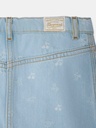 Tison Jacquard Denim Skirt With Cherry Print