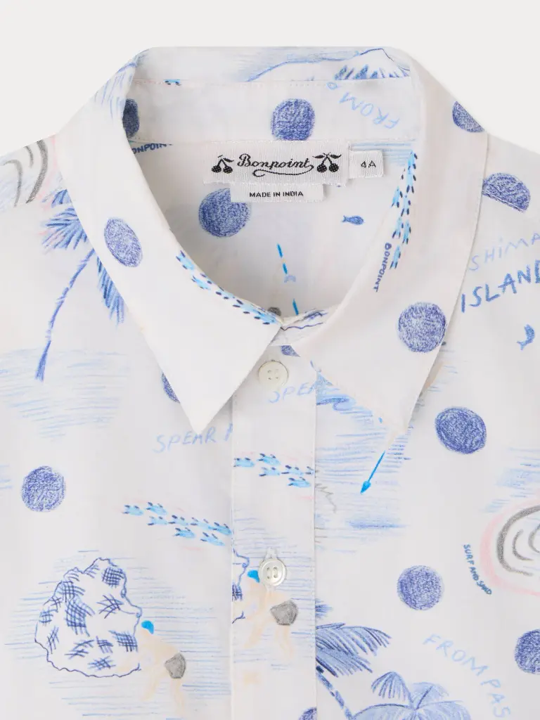 Erian shirt in organic cotton poplin