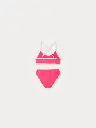 Lura two-piece swimsuit in neon pink