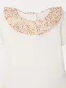 June bodysuit with Liberty fabric collar in organic cotton