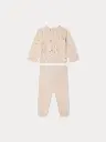 Laelou set in organic cotton pointelle knit