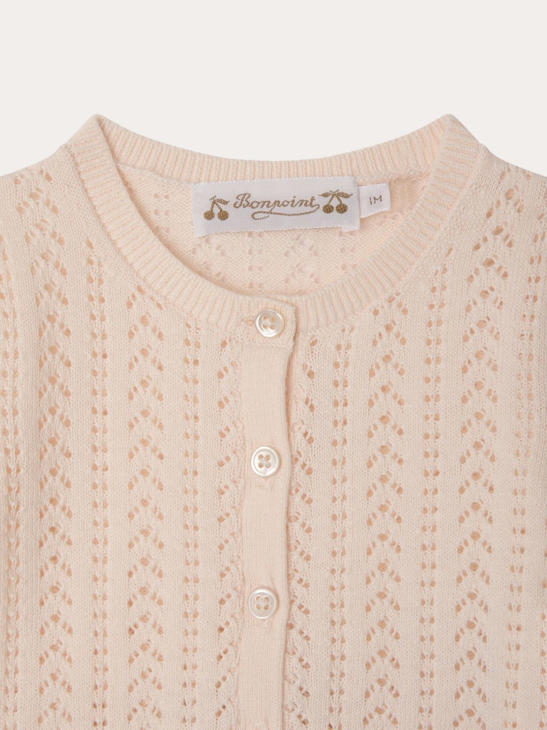 Laelou set in organic cotton pointelle knit