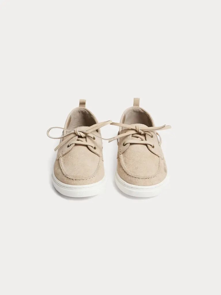 Loic Boat Shoes in Suede Leather