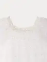 Lisabeth Dress in Tulle Embroidered with Flowers