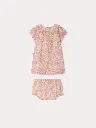 Cachouli Dress with Balloon Sleeves 