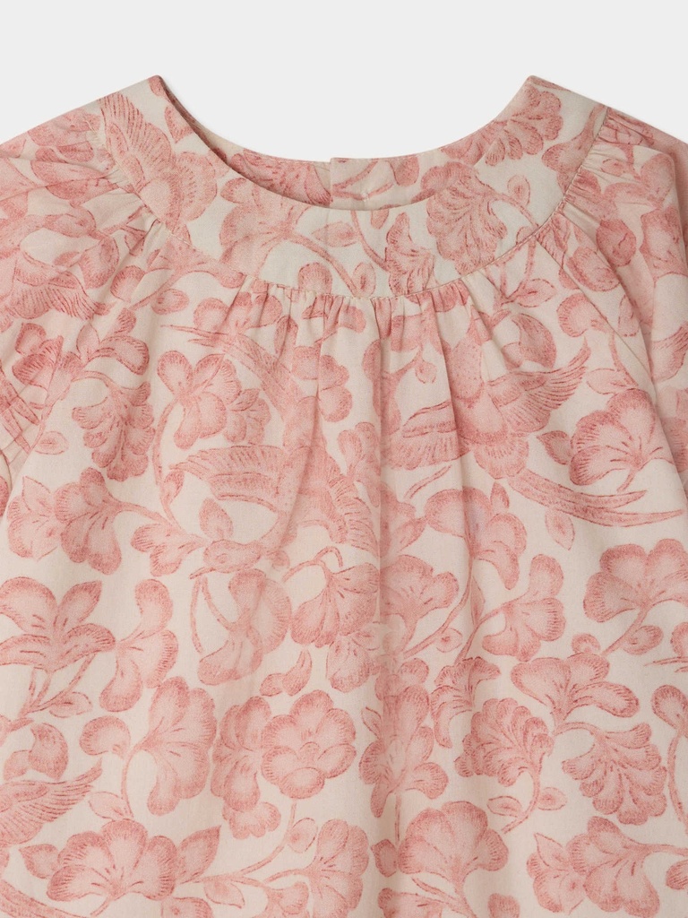 Cachouli Dress with Balloon Sleeves 