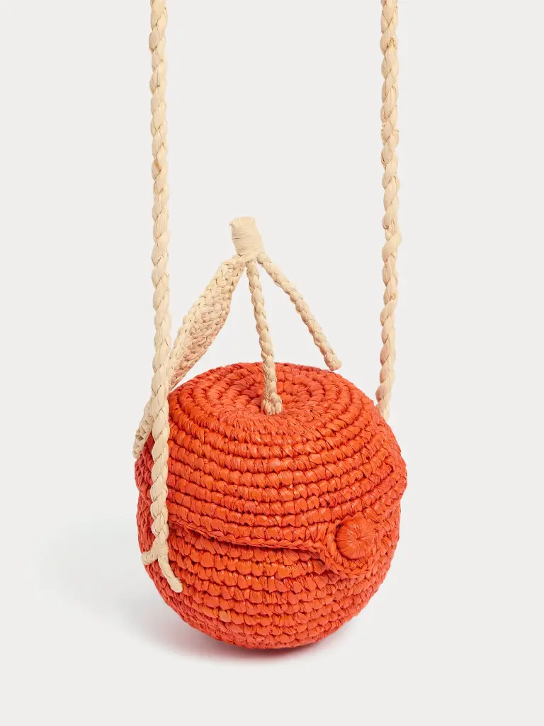 Laney Handmade Cherry Raffia Bag
