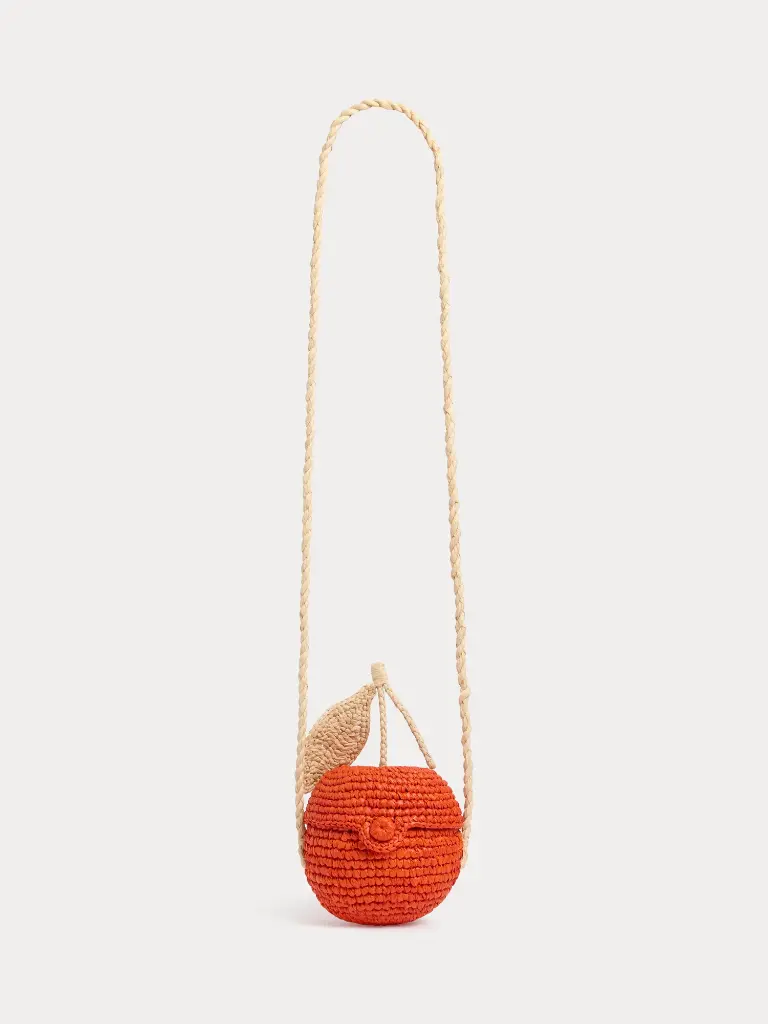 Laney Handmade Cherry Raffia Bag