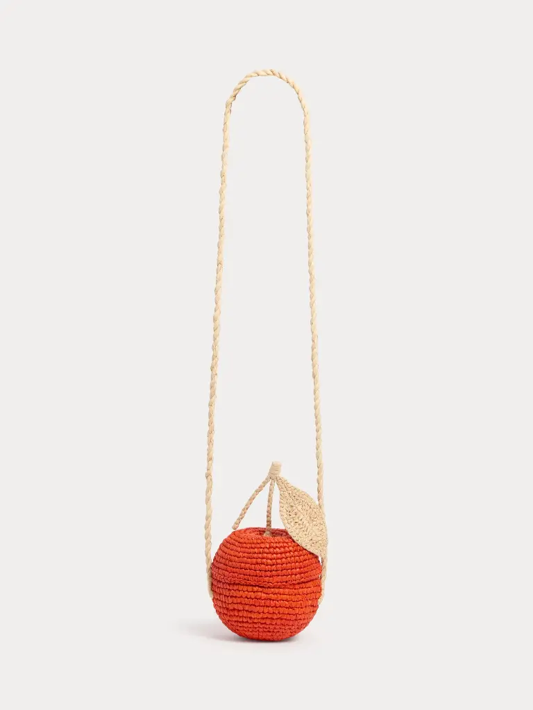 Laney Handmade Cherry Raffia Bag
