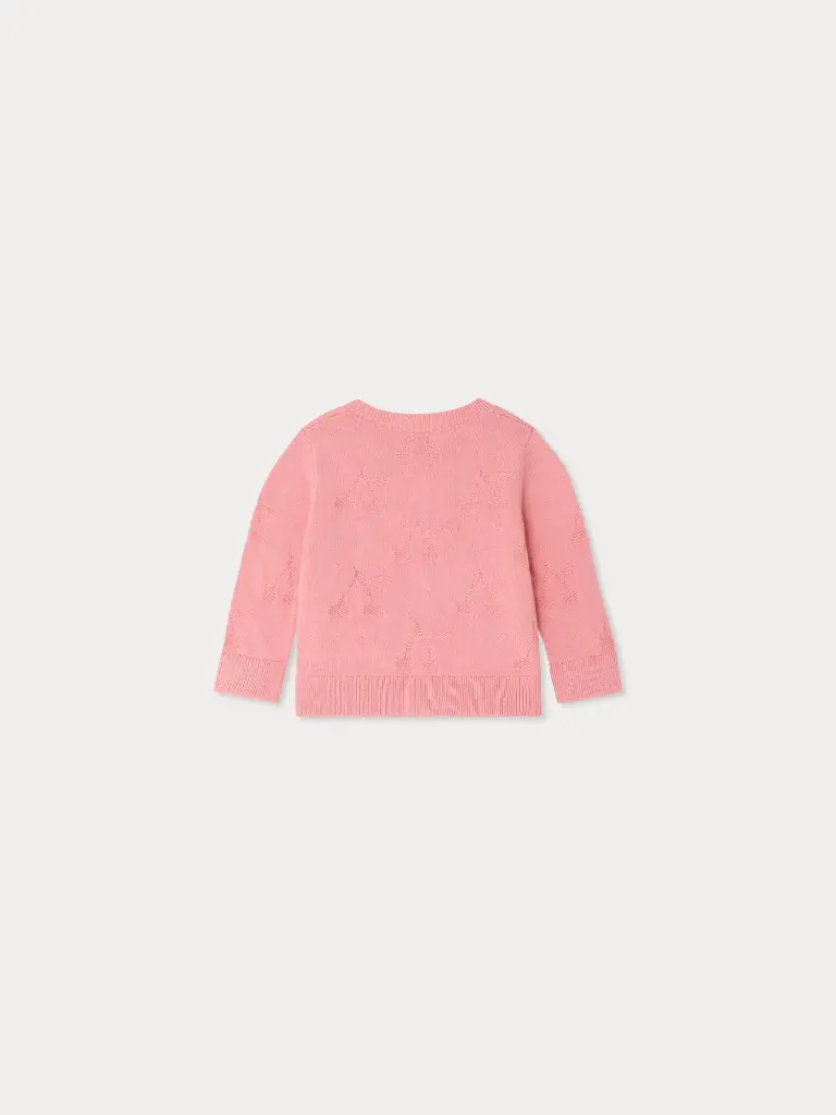 Teyana Round Neck Cardigan With Cherry Print