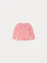 Teyana Round Neck Cardigan With Cherry Print