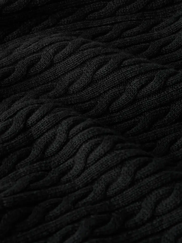 Fine Knit Cable Knit Dress