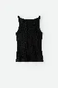 Fine Knit Cable Knit Singlet