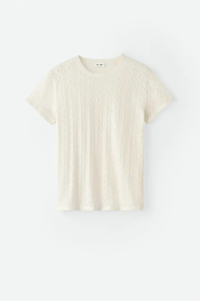 Pointelle Tee
