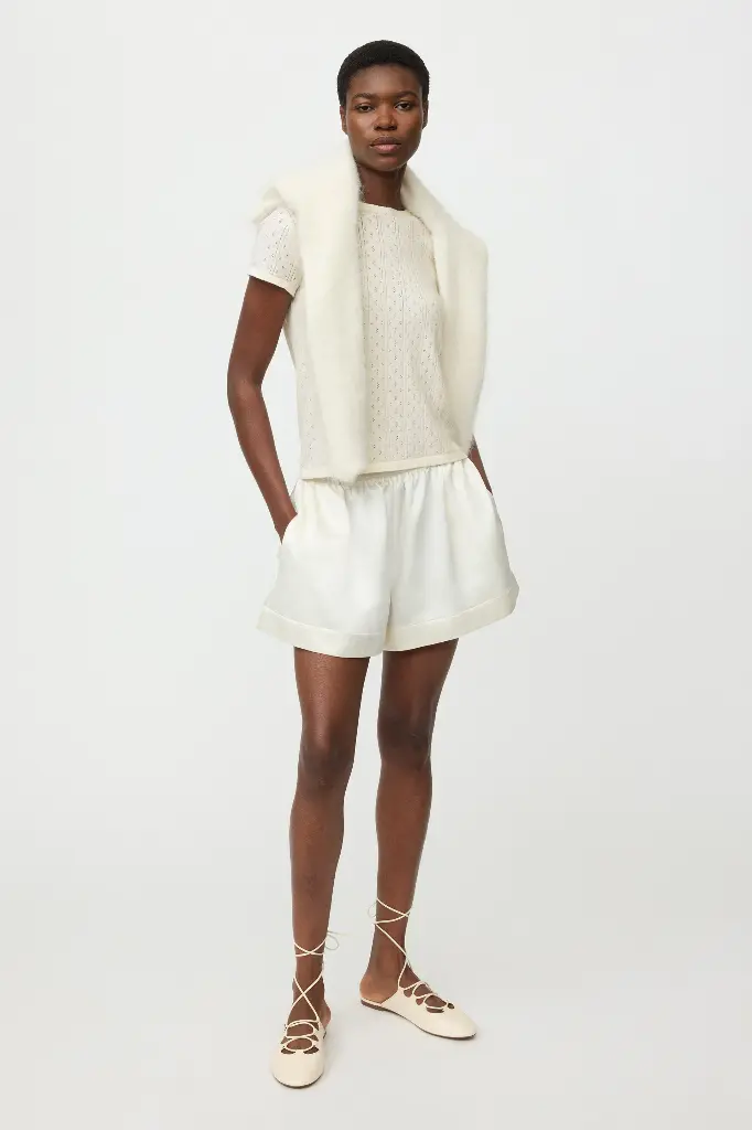 Pointelle Tee