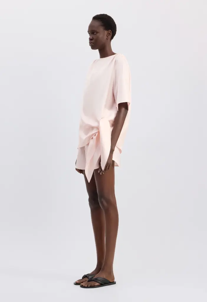 Mano Asymmetric Silk Top