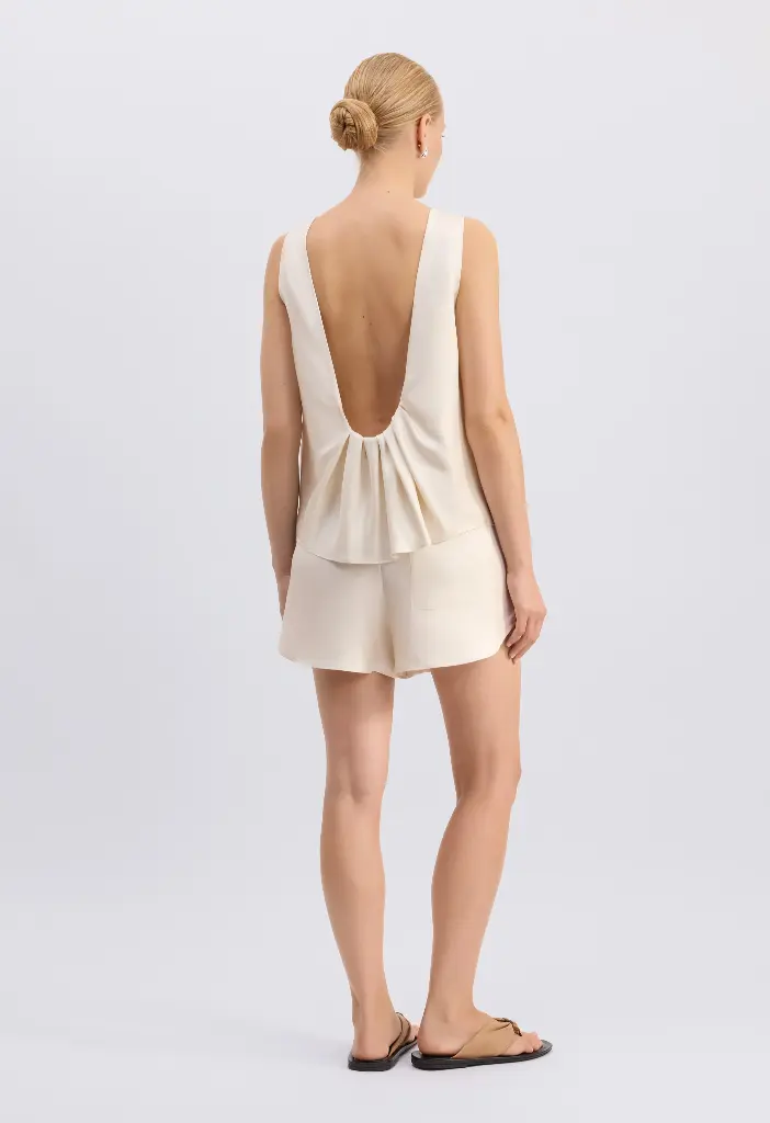 Gema Sleeveless Silk Top