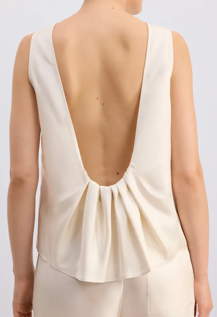 Gema Sleeveless Silk Top