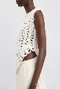 Saez Ruffled Crochet Top
