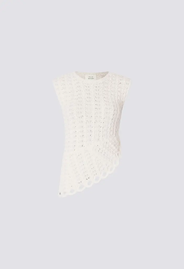 Saez Ruffled Crochet Top