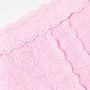Pink Ramie Flower Embroidered Dress