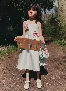 Mint Taffeta 3D Flower Dress