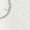 White Lace Pearl Trim Dress