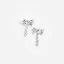 Crystal Bow Droplet Earrings