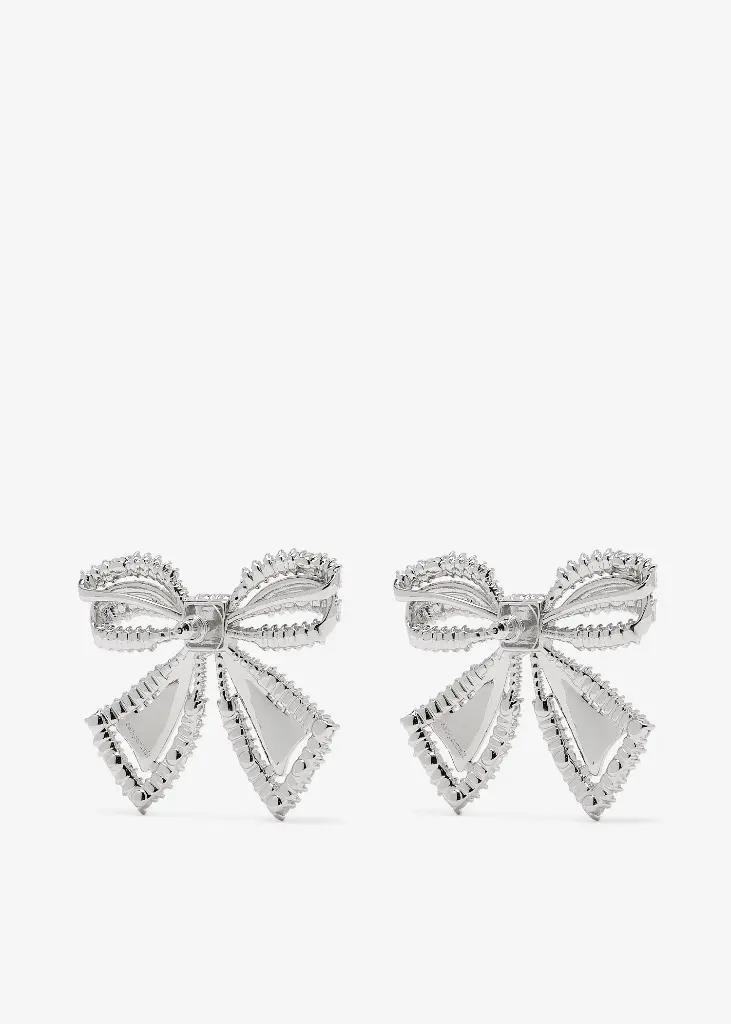 Crystal Bow Earrings
