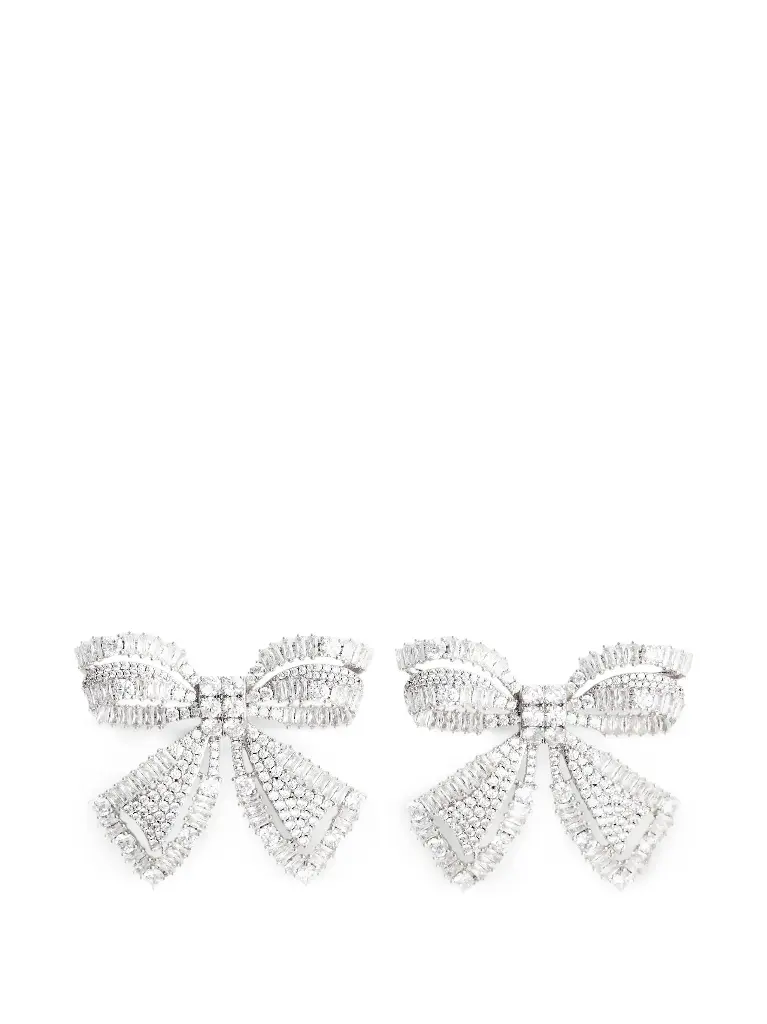 Crystal Bow Earrings