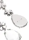 Crystal Flower Tiered Earrings