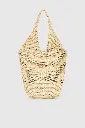 Leah Logo Hobo Raffia