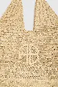 Leah Logo Hobo Raffia