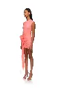 CACTUS DAHLIA AND DRAPE MINI DRESS