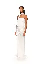 Corset Top And Crystal Leaf Gown