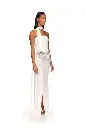 Corset Top And Crystal Leaf Gown