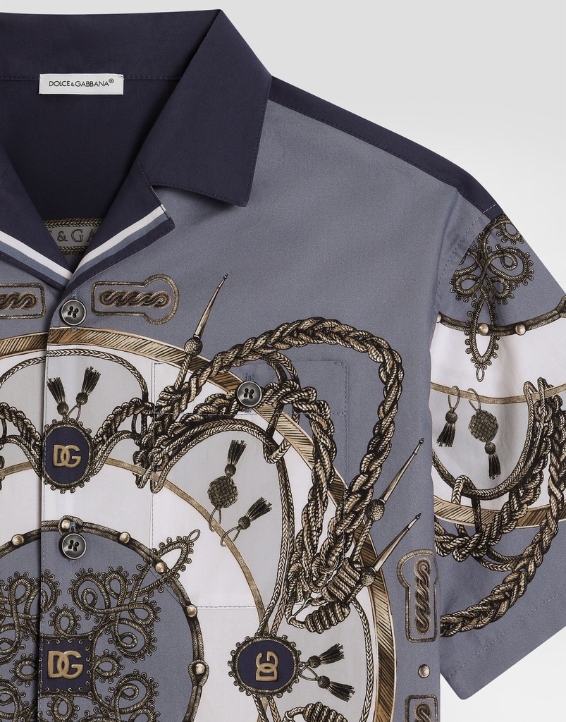 Cargo-Print Poplin Shirt