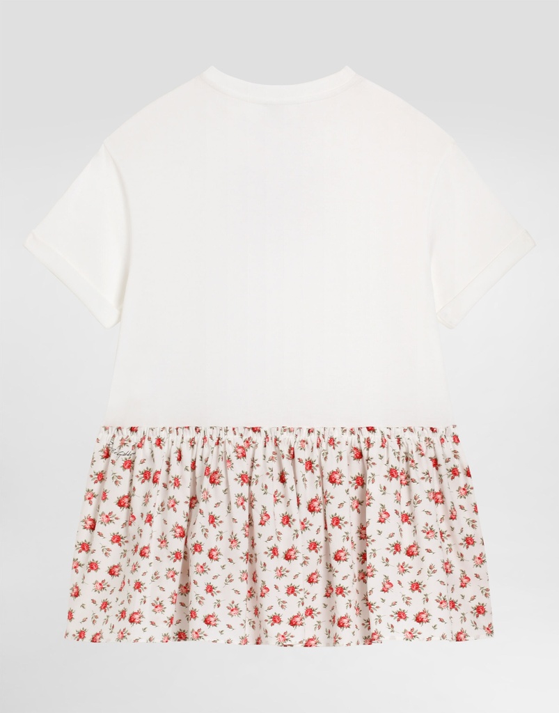 Small Rose Print Dress with DG Patch