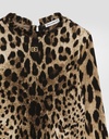 Leopard Print Ribbed Turtleneck